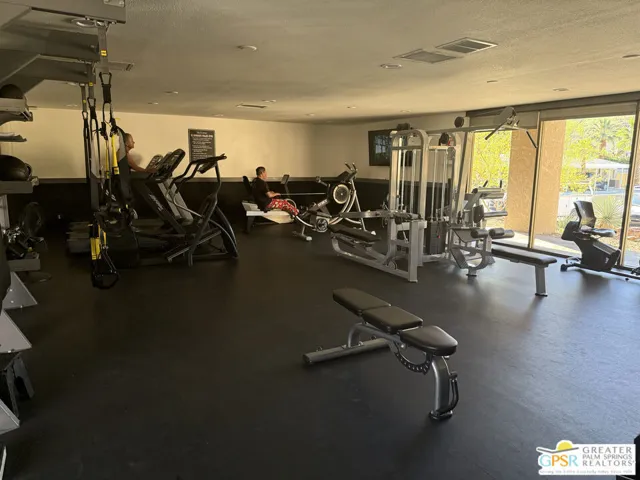 Well equipped work out room