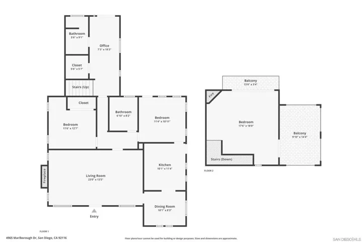 First and Second Floorplans combined