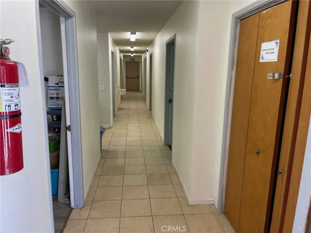 Looking East into the hallway of the Sanctuary building.