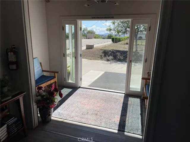 Looking south out of the main entrance to the Sanctuary.