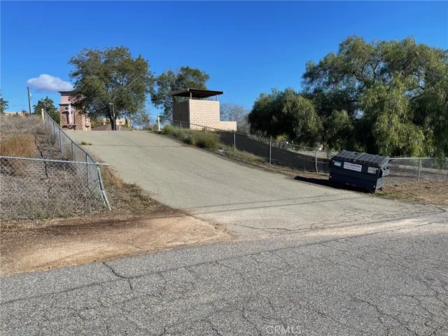 Secndary entrance/exit on Reche Road to the Subject Property.