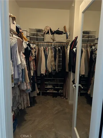Master walk-in closet