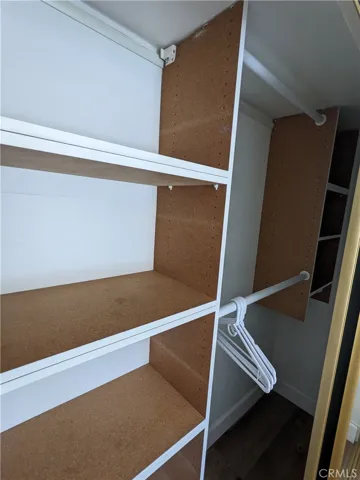 Private closet space