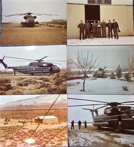 Winter, 1990 During a sudden High Desert snowstorm, a United States Marine Corps CH-53 helicopter made an emergency weather diversion and landed on this private airstrip in Lucerne Valley, California.

The aircraft was transporting members of the United States White House Press Corps when deteriorating conditions required an immediate landing. The flight crew secured the aircraft and remained on site until the storm passed.

Original photographs and firsthand notes from the event have been preserved,...