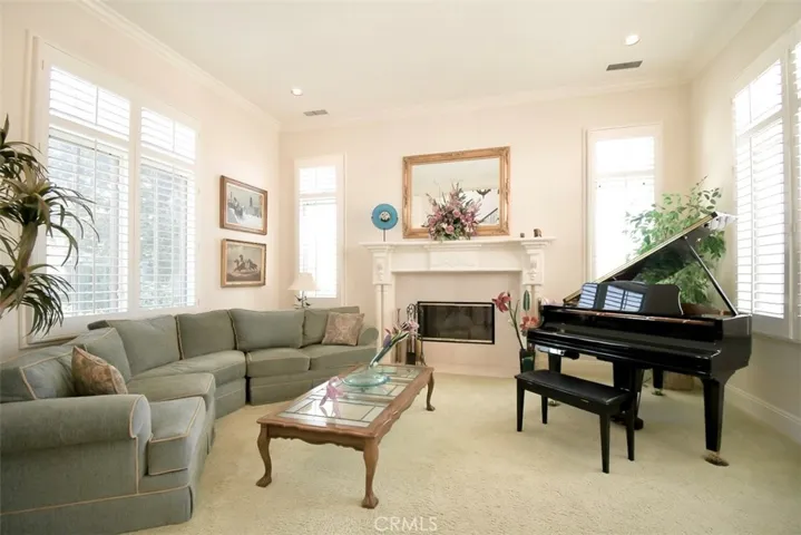 Formal Living room with fireplace!