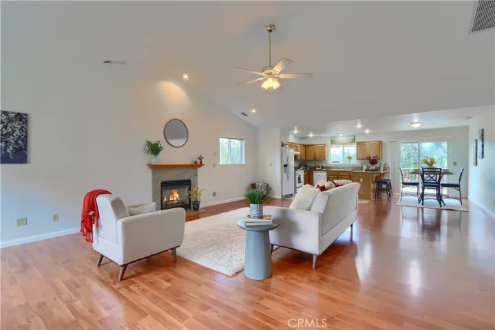 Large living area open to Kitchen-Dining area.