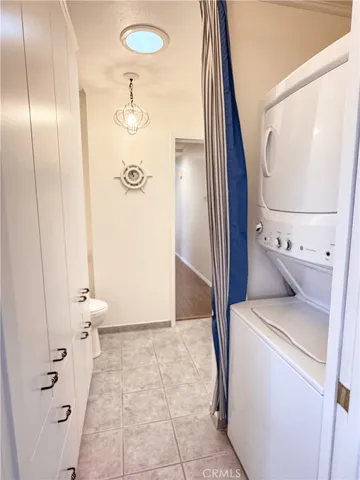 Laundry & Storage in half bath