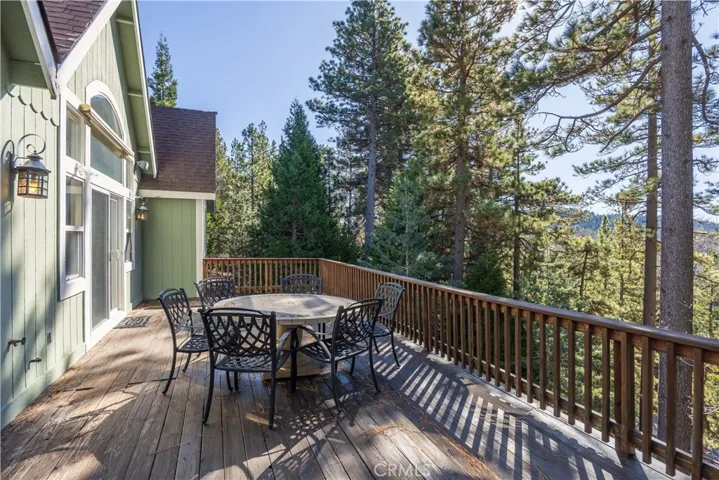 Large deck with gorgeous views off main living space