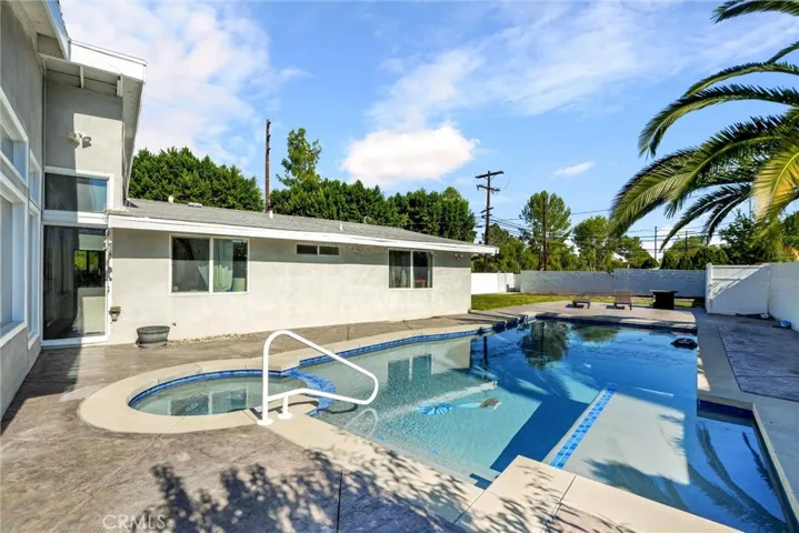 Renovated back yard with all new pool equipt.