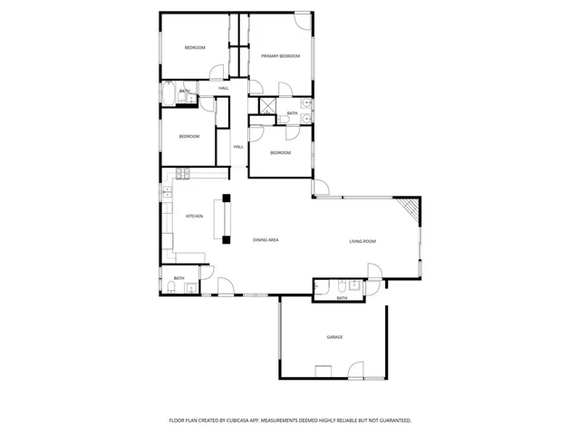 Approximate floor plan not to scale.