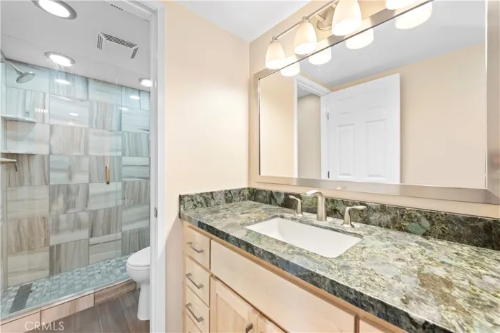 Updated Shower, Vanity and Fixtures