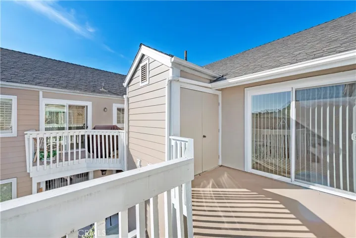 Different Angle Deck Outside Primary Bedroom and Kitchen