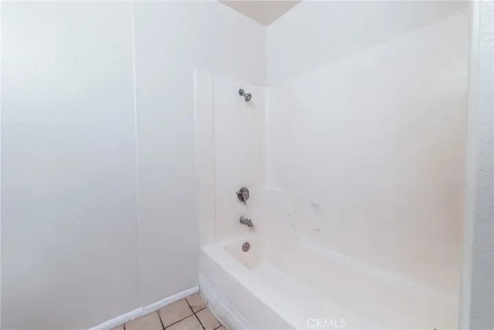 Shower over tub in hall bathroom