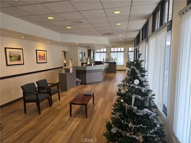 Entrance with spacious reception area and waiting room.