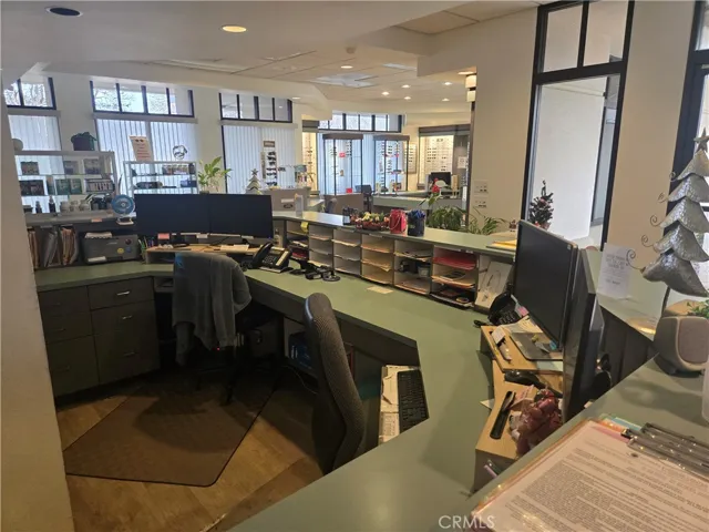 Entrance with spacious reception area and waiting room.