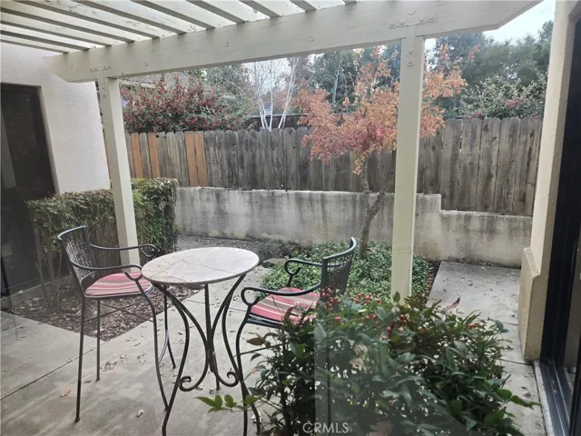 Outdoor employee lounge.