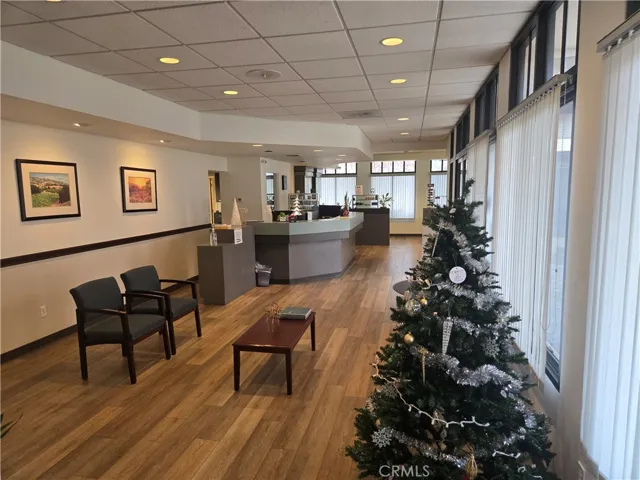 Entrance with spacious reception area and waiting room.
