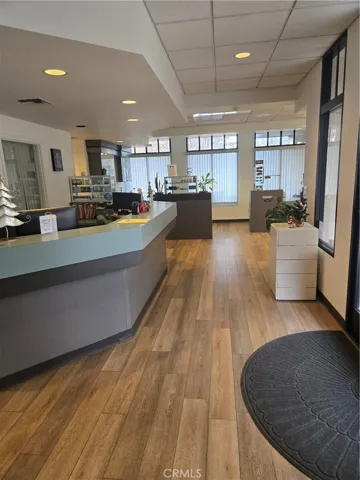 Entrance with spacious reception area and waiting room.