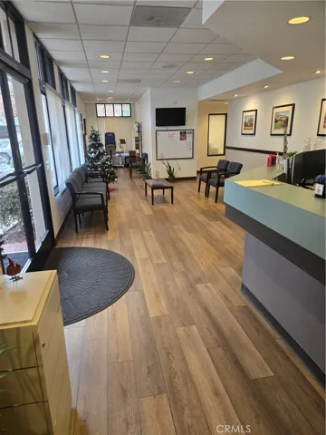 Entrance with spacious reception area and waiting room.