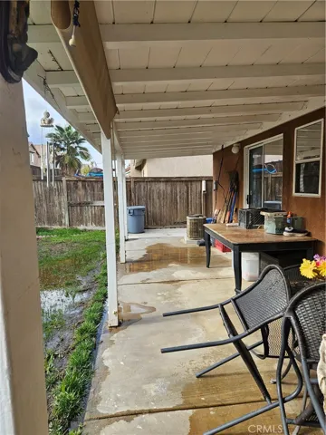 Backyard - Covered patio area