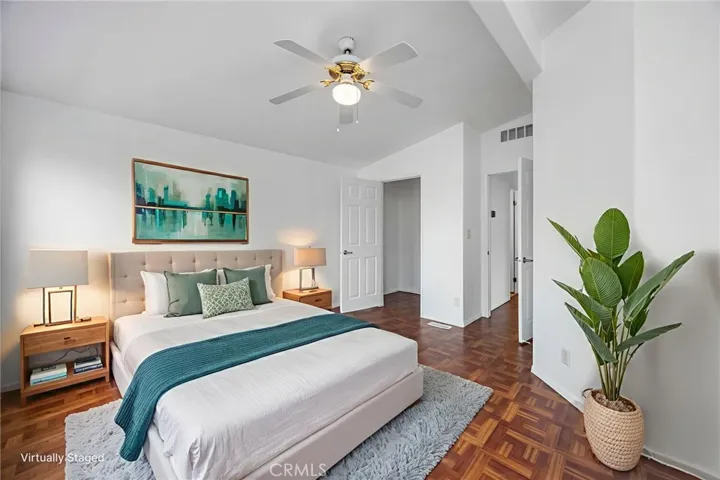 Bedroom 1 virtually staged for better idea use of space