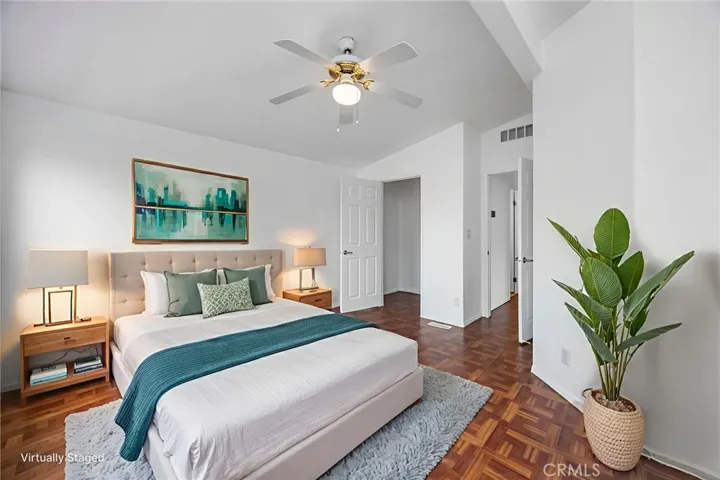Bedroom 1 virtually staged for better idea use of space