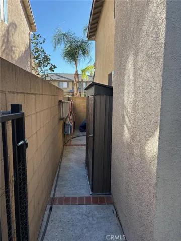 East Side of Home Space with Storage Shed