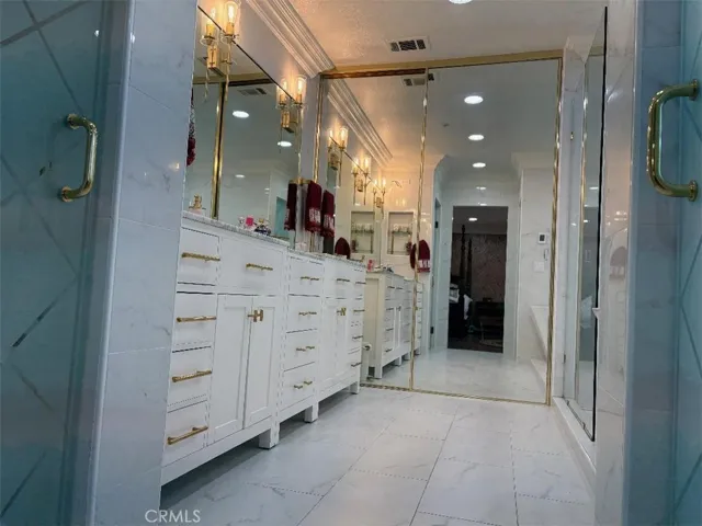 Main Restroom #1, Fully Remodeled, Heated Floors, Dual Shower Heads & Tub