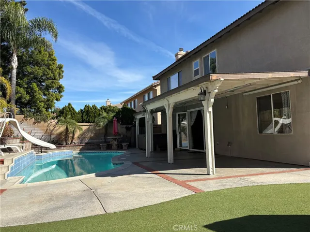 Backyard & Covered Wood Patio