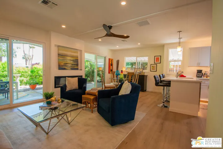 Living/Dining- Fireplace