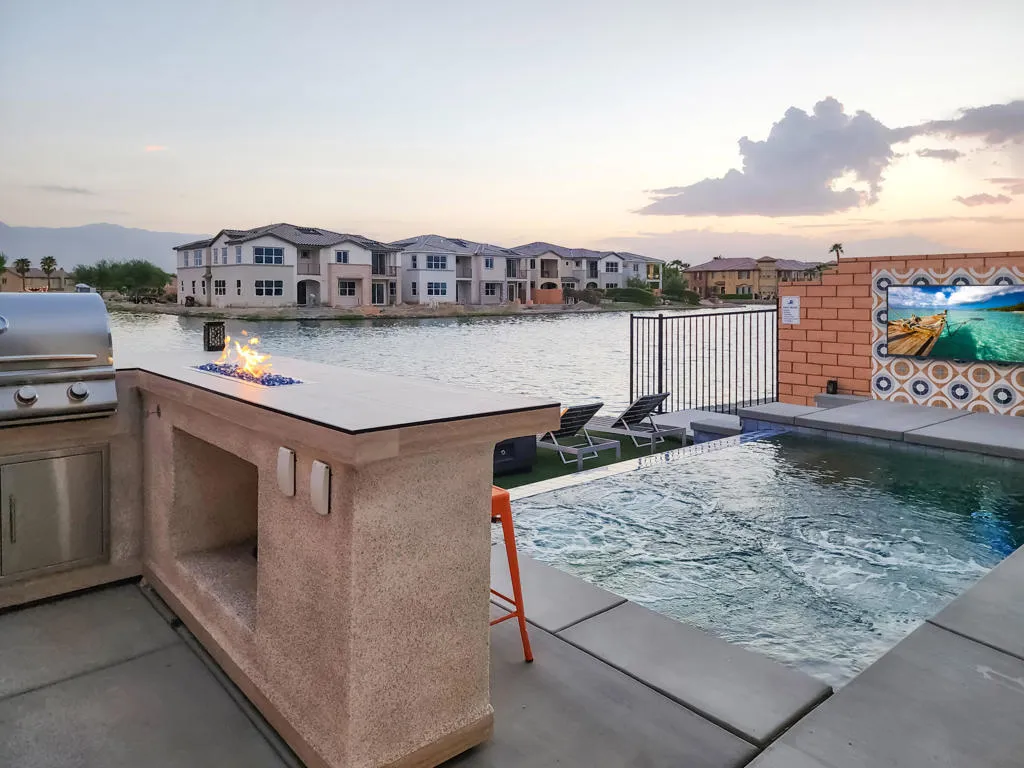 Built-in BBQ Island
