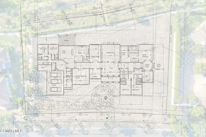 floorplan layered on lot