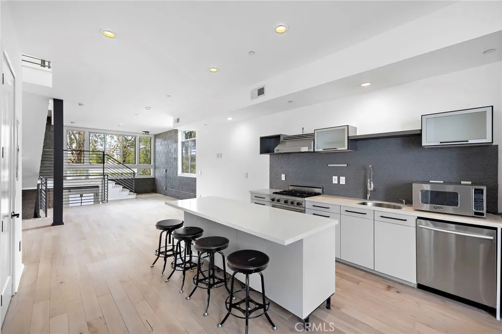Kitchen and living room