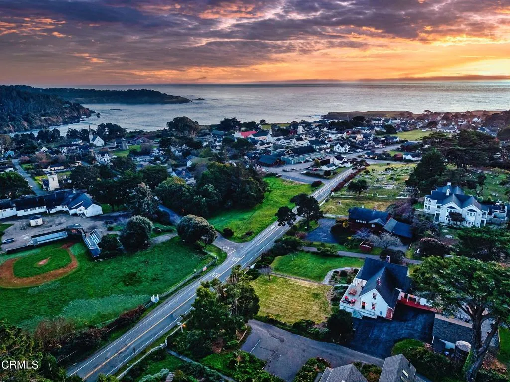 Sunset over the village