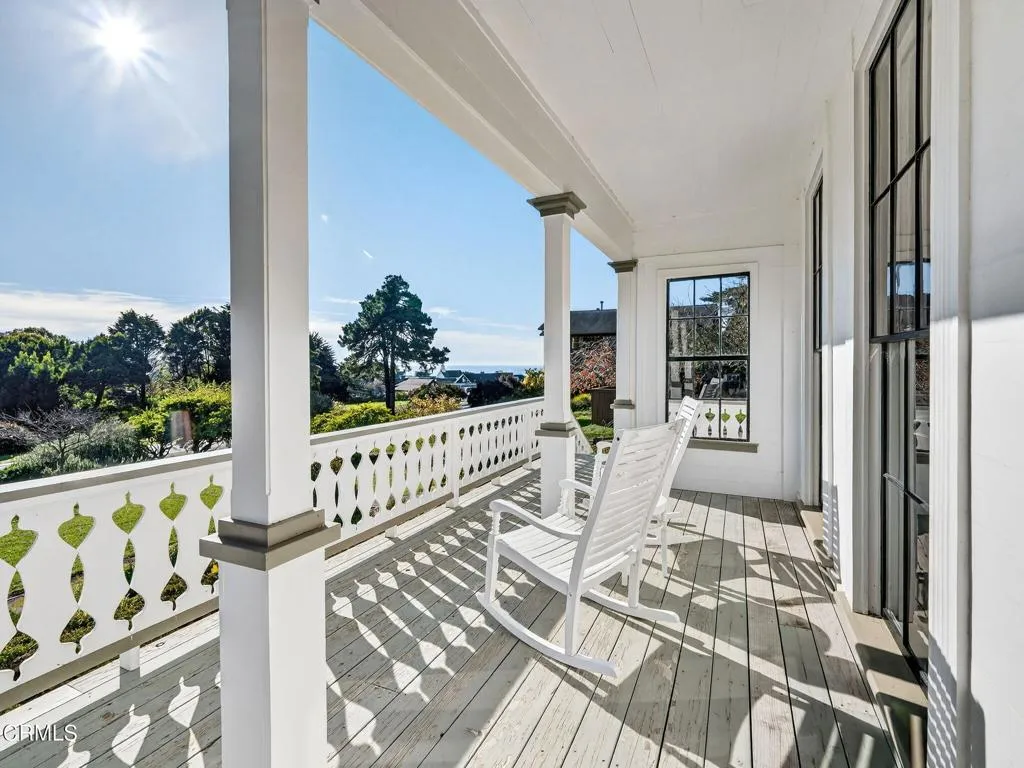 Covered deck off of the living room