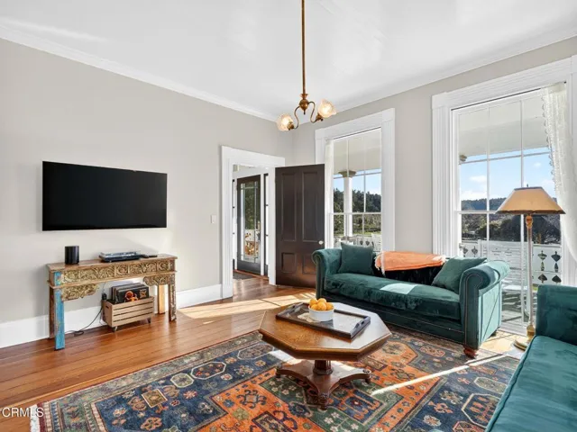 Living room to entry and stairway