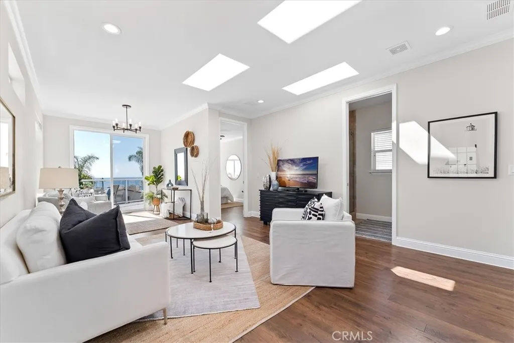 Spacious Living with Natural Light, Skylights & Ocean Views