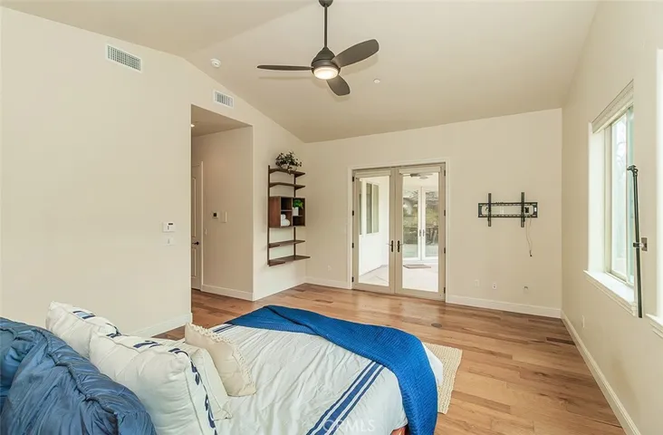Primary Bedroom with access to the patio/backyard