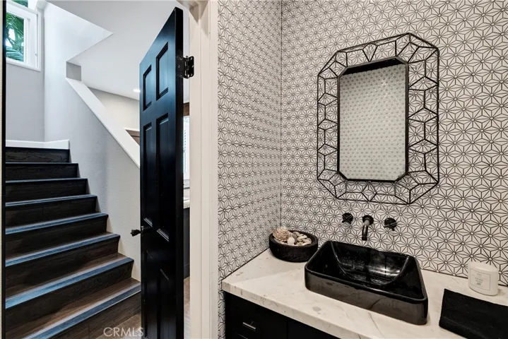 living level powder room