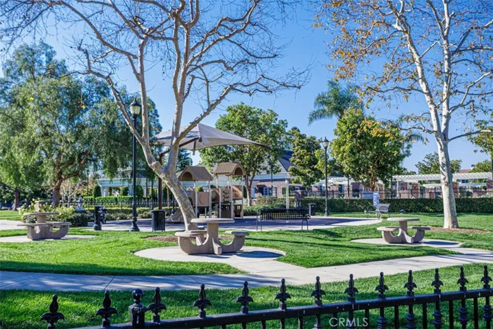 Columbus Square park and playground.