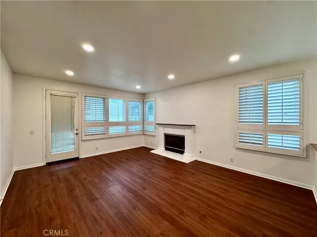Family room with fireplace
