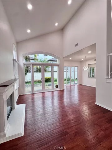Formal living room with fireplace