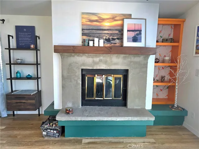 WOOD BURNING FIREPLACE