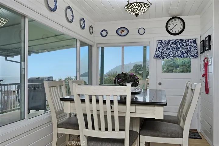Dining area with those great views of Clearlake
