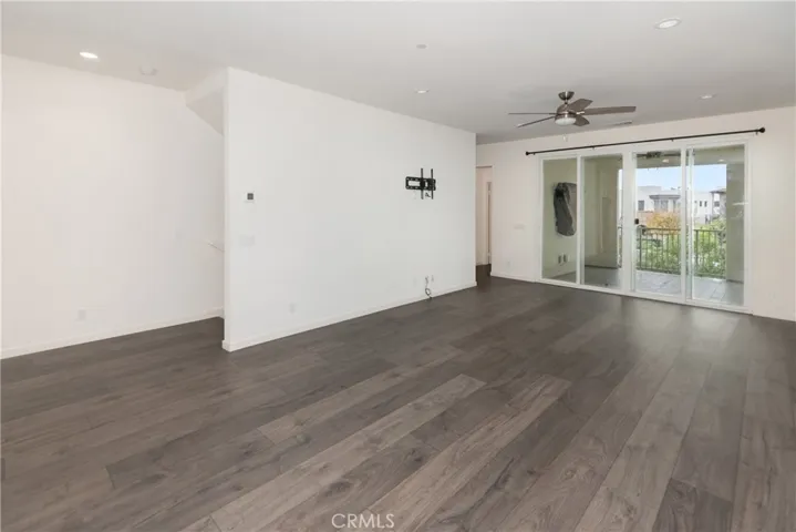 View from kitchen to living room