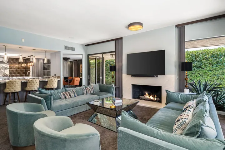 Reverse View of Living Room & Kitchen