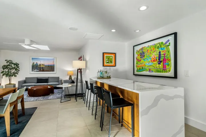 Bar and Family Room Area