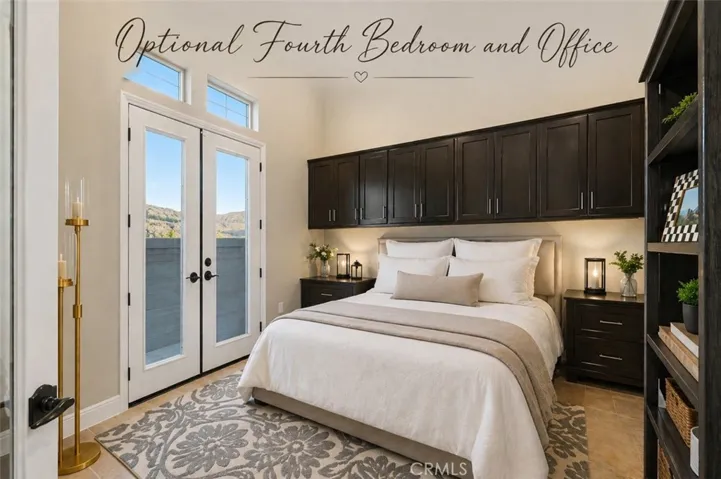 Virtually modified 4th bedroom option