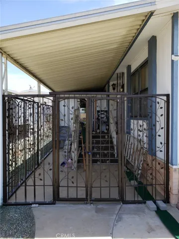 Gated side entrance
