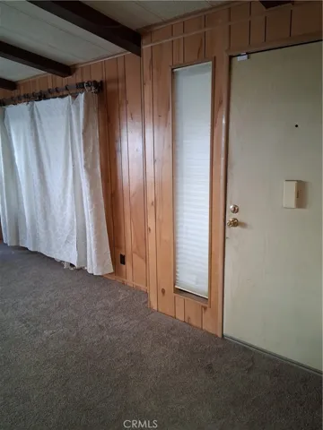 View to front door from kitchen